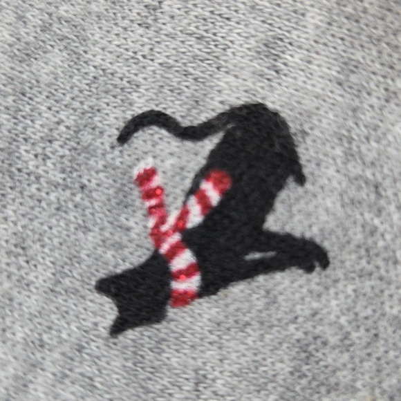 Karen Scott Christmas Cat Mock Turtle Neck Gray XL Soft. - Picture 13 of 16